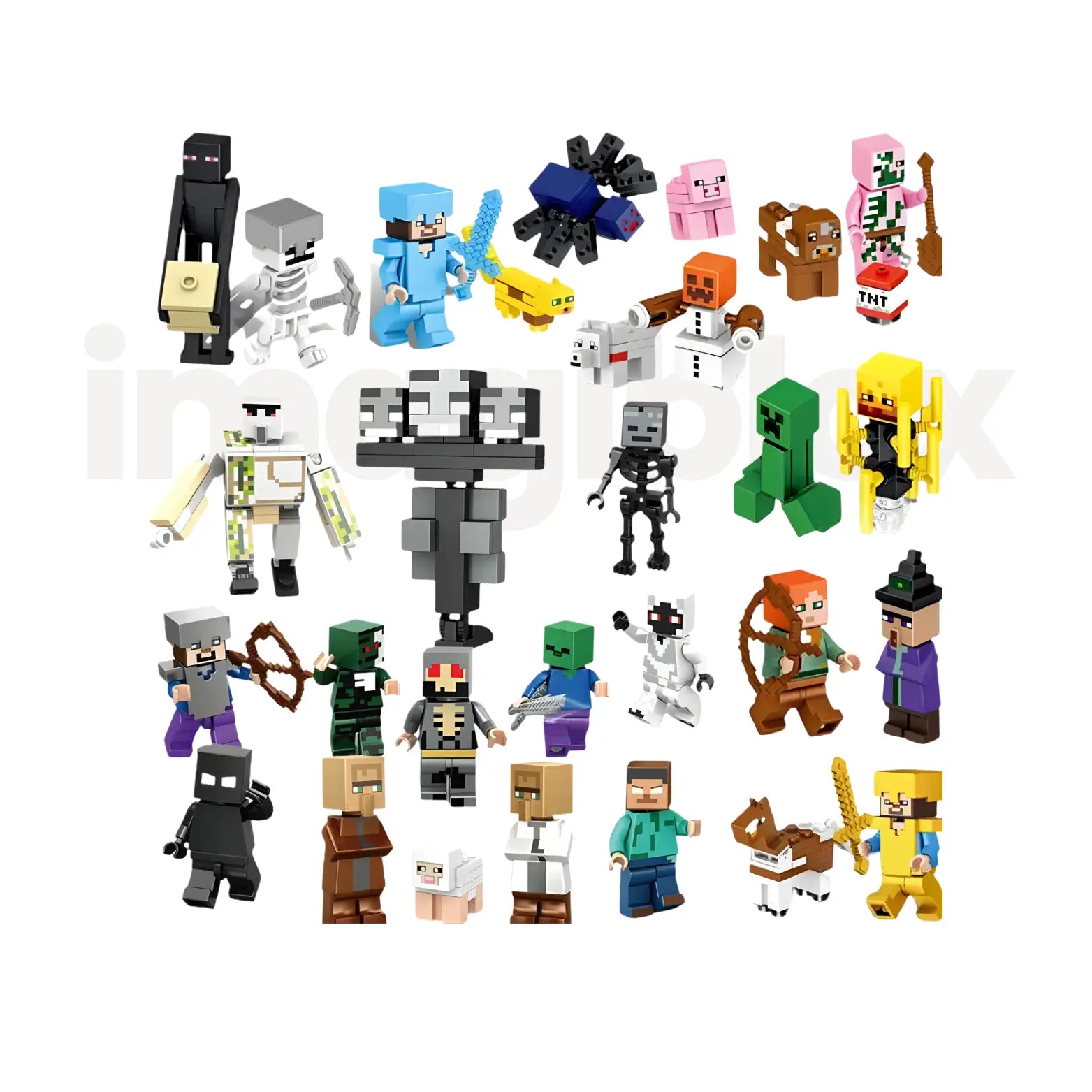 Mega Pack Personagens Minecraft | 29 Bonecos