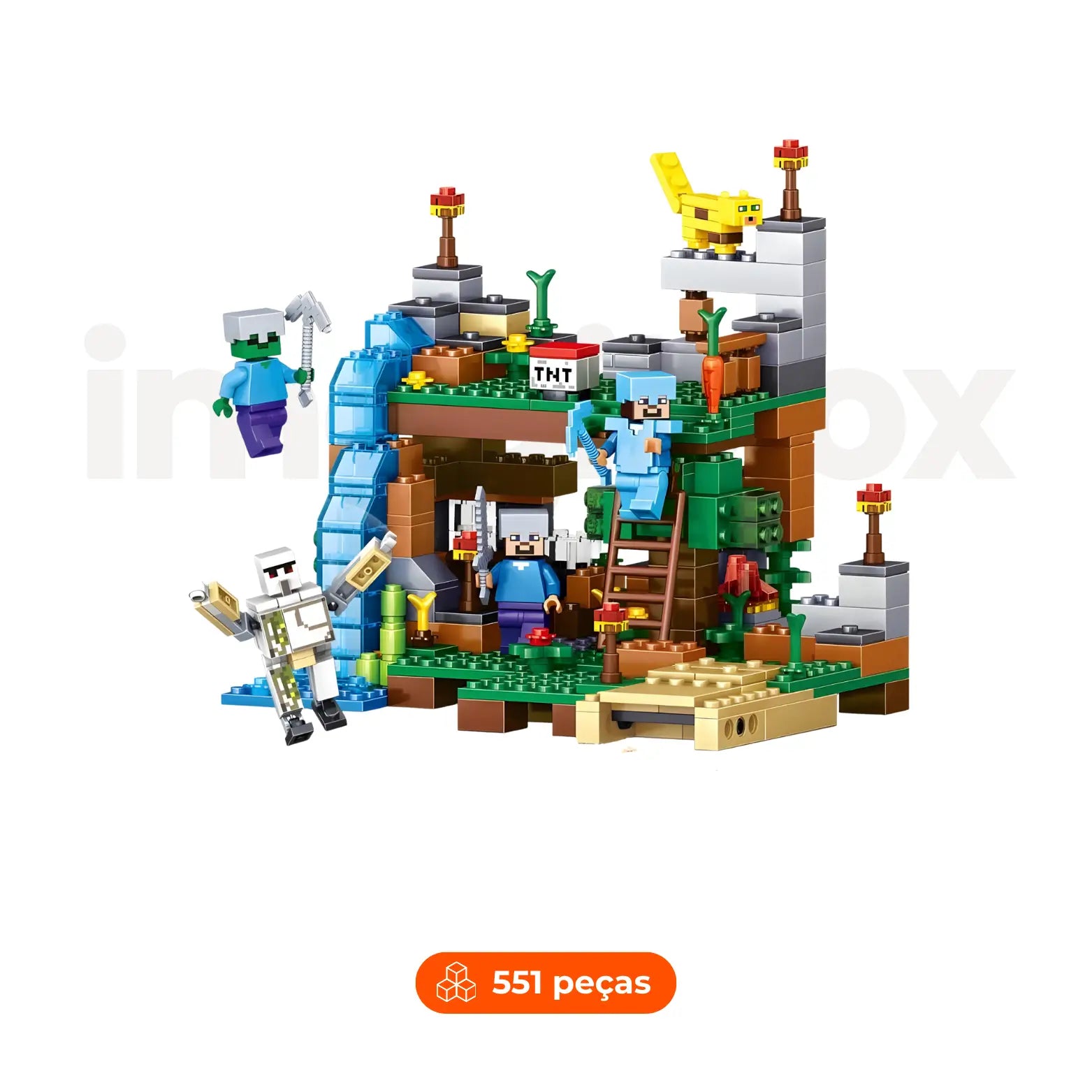 Fortaleza Survival Minecraft | 551 Peças