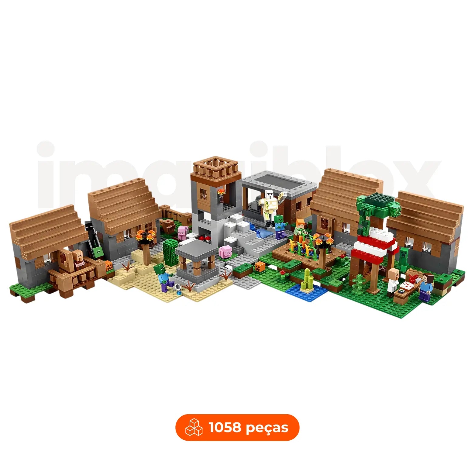 Cidade Minecraft | 1058 peças