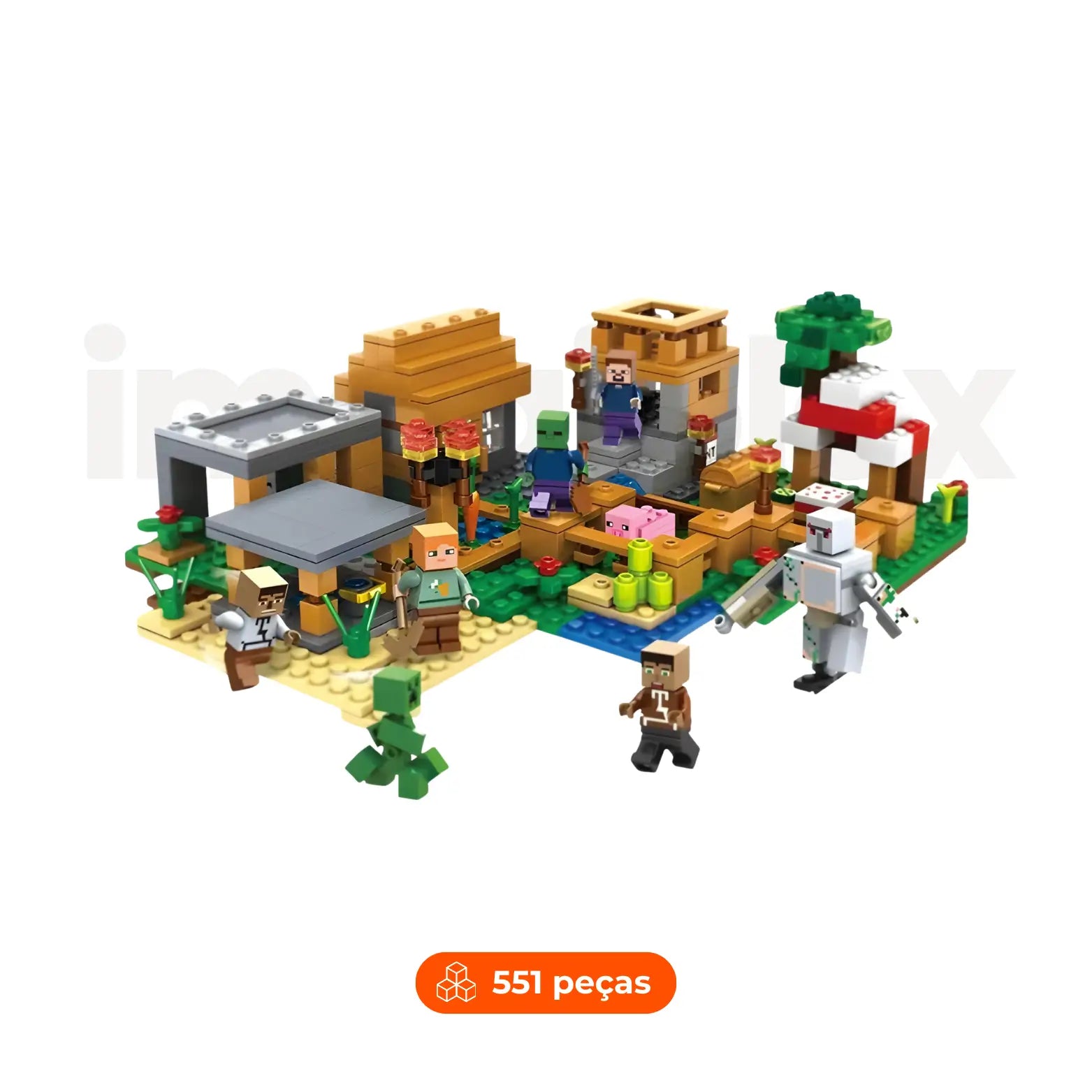 Vila Minecraft | 551 peças