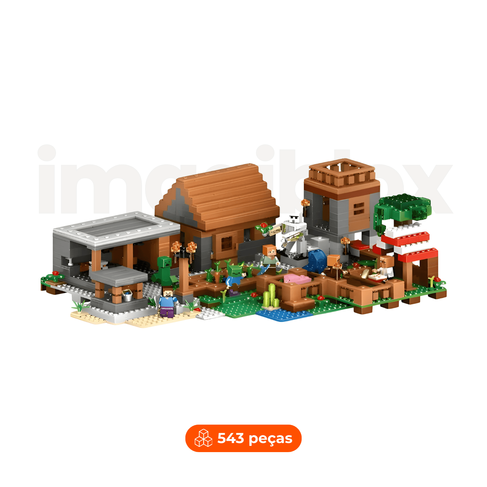 Aldeia Minecraft | 543 Peças