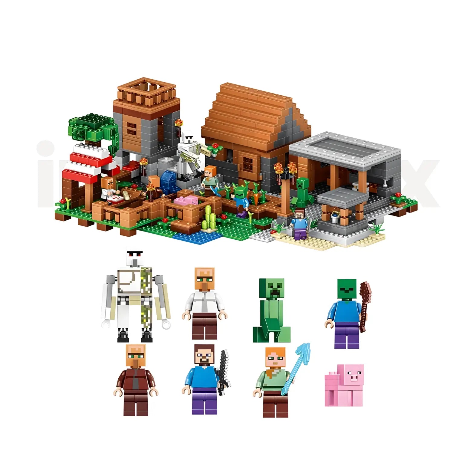 Aldeia Minecraft | 543 Peças